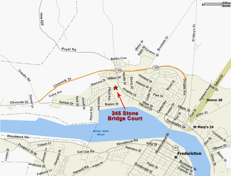 Location of 245 Stone Bridge Court